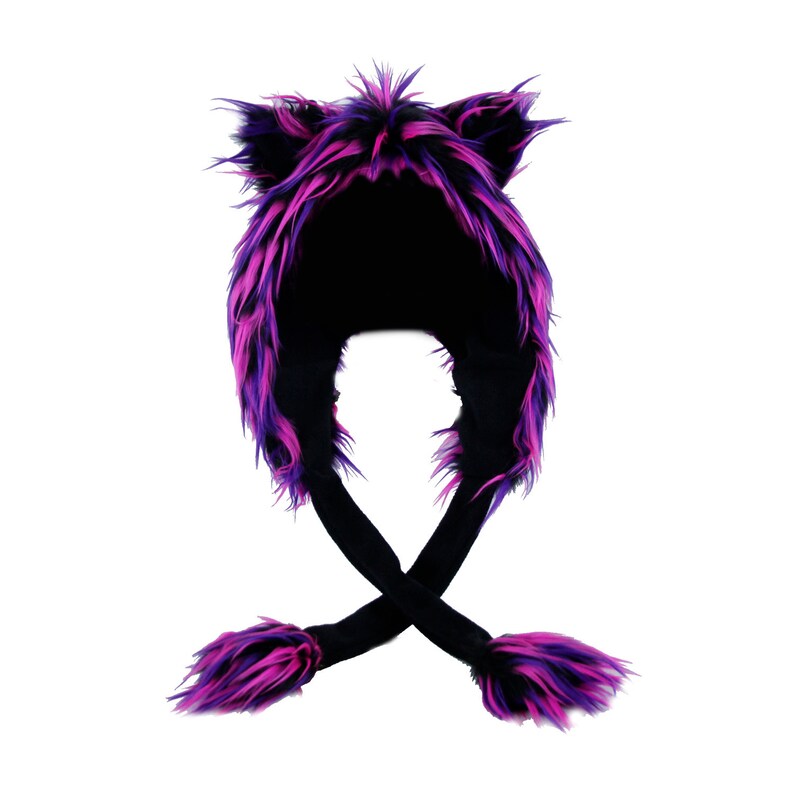 Pawstar Party Furz Puffet Hood Furry Cat Ears Strap Hat Faux Etsy