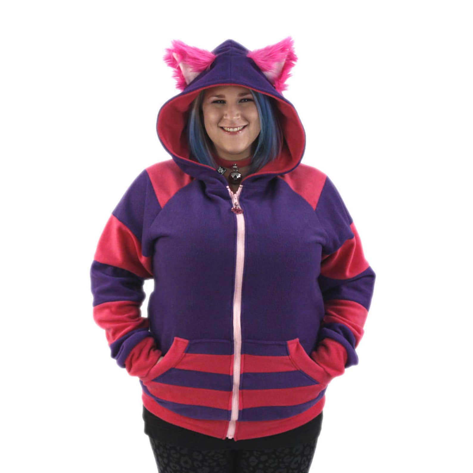 Pawstar CHESHIRE Cat HOODIE & Tail Combo Furry Kitty Ears Etsy