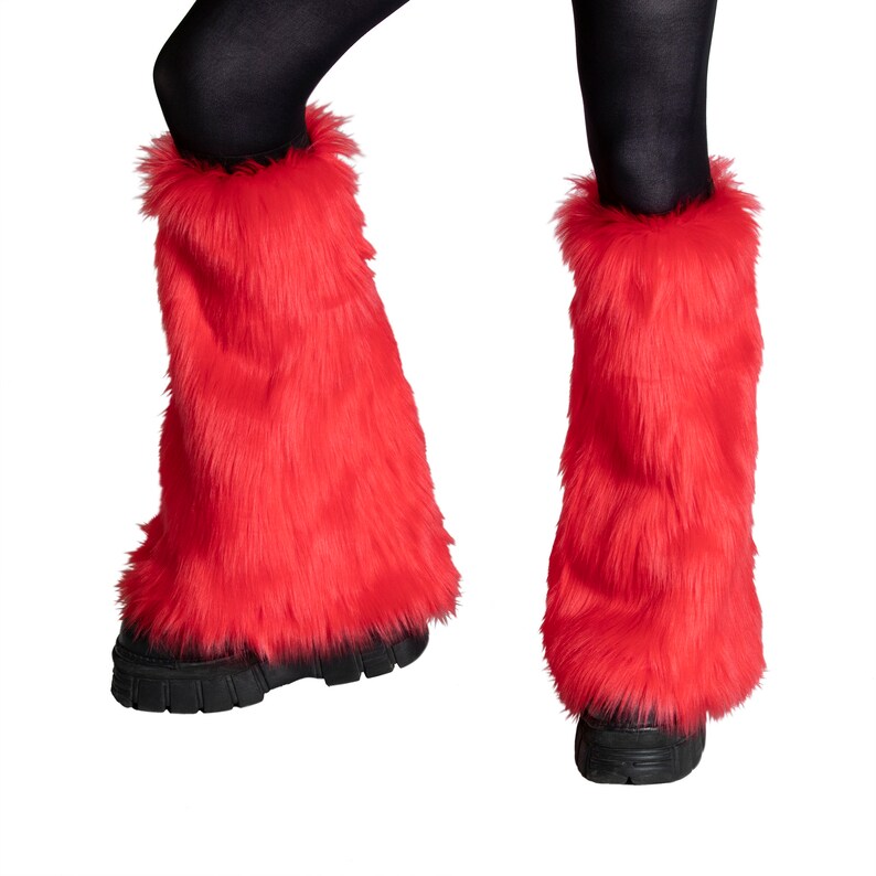 PAWSTAR Furry Leg Warmers Boot Covers Fluffies YOU Pick Etsy