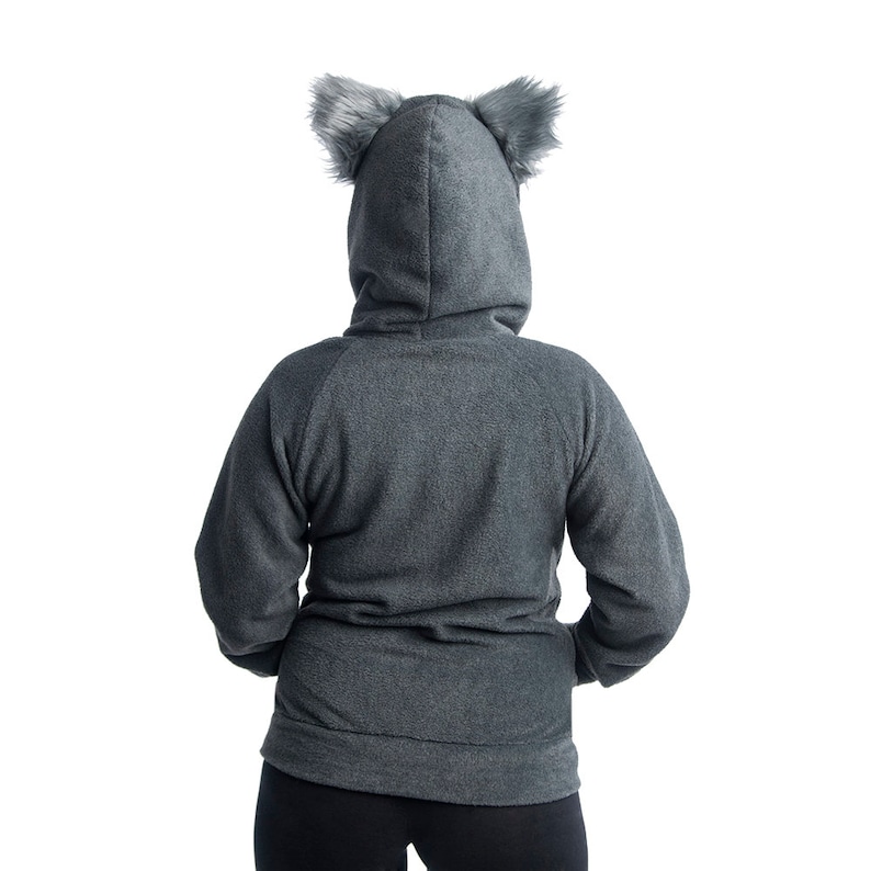 Pawstar Classic Fluffy Mew Kitty Hoodie Furry Cat Ears Etsy