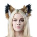 Pawstar CLIP IN PepperFOX Yip Ears - Hair in Hairclips costume cosplay anime furry halloween faux fur Butterscotch Brown Tan Small 3229