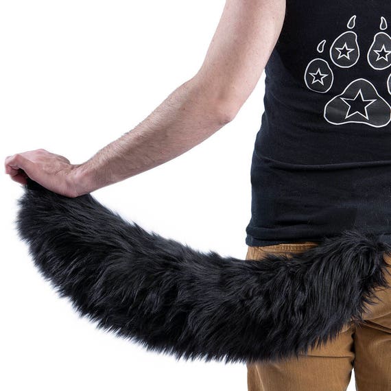 tail therian  Black wolf, Cool outfits
