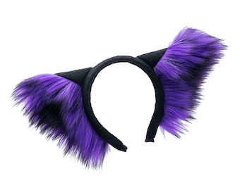 Pawstar Wild Wolfy Ear Headband - Perfect for a partial fursuit, Halloween costume, cosplay or just for fun!