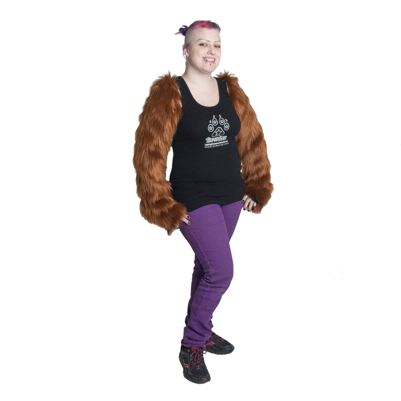 Pawstar Furry Arm Sleeves 20 color options available 3165 Rust (RU)