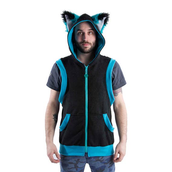 Pawstar FOX Yip Sleeveless HOODIE Furry Clothing Jacket With - Etsy Singapore Pawstar FOX Yip Sleeveless HOODIE Furry Clothing Jacket With - Etsy Singapore
