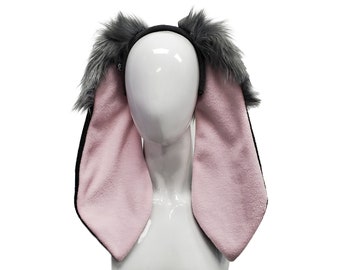 Pawstar Classic Floppy Bunny Headband - Furry rabbit ear cosplay halloween costume 3067