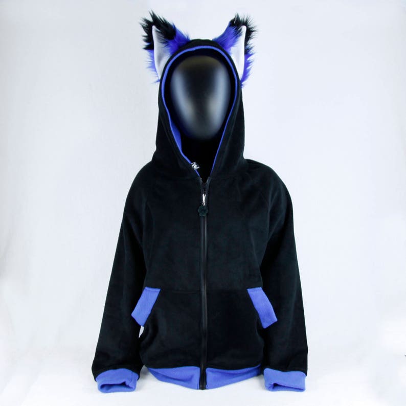 Pawstar FOX Ears Hoodie Animal Jacket Coat Hoody Soft Fluffy Etsy