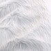 Pawstar Monster Fur Yardage White Faux Fur Suit Making Crafting Supply Thick Soft Low Shed Pure Snow Luxury Long Pile Shag 9512