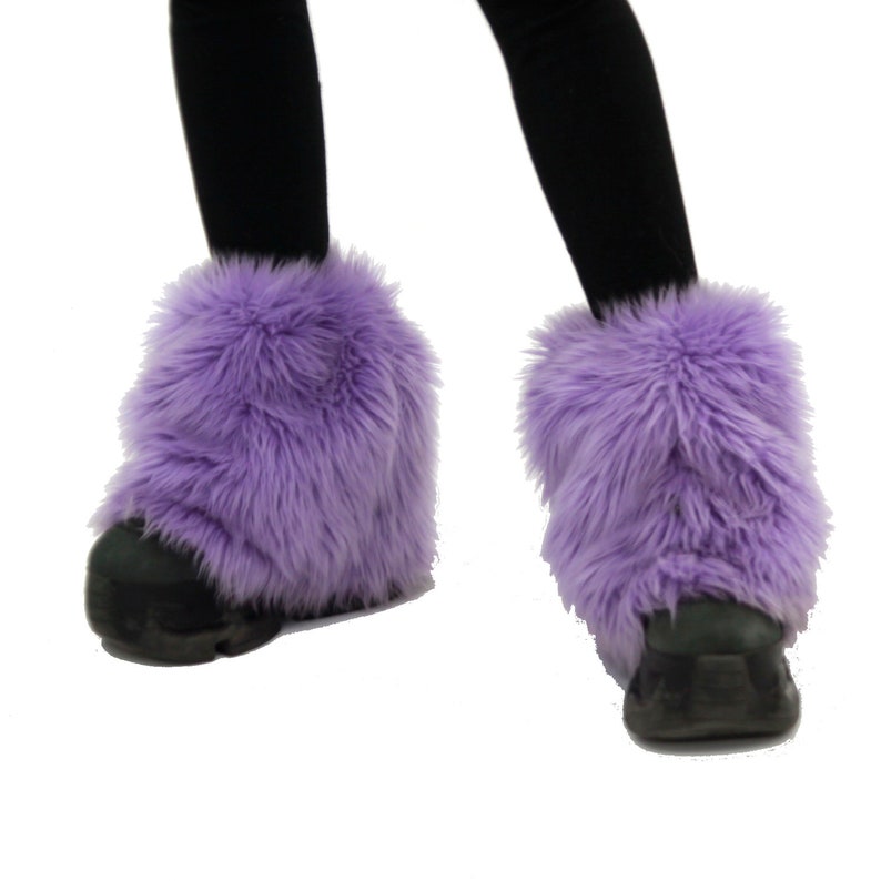 Pawstar Pony Puff Leg warmers Short Foot Paw Furry Faux Fur Fluffies Teal Blue white pink purple black Brown Gray Red Orange Yellow 2590