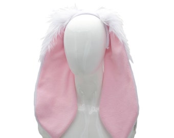 Pawstar Classic Floppy Bunny Headband - Furry rabbit ear cosplay halloween costume 3067
