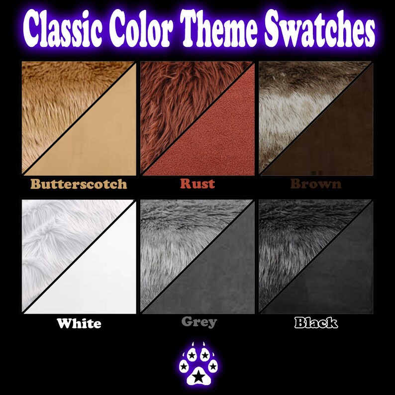 Pawstar Classic WOLF Tail 6 color options available 3600 image 2