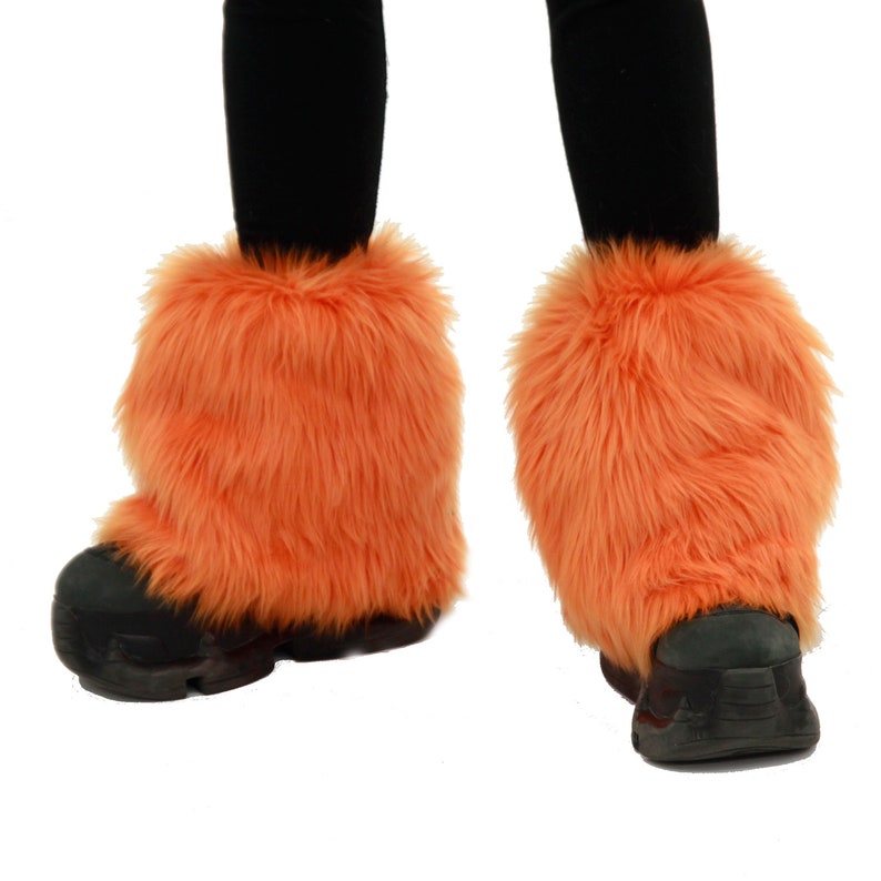 Pawstar Pony Puff Leg warmers Short Foot Paw Furry Faux Fur Fluffies Teal Blue white pink purple black Brown Gray Red Orange Yellow 2590