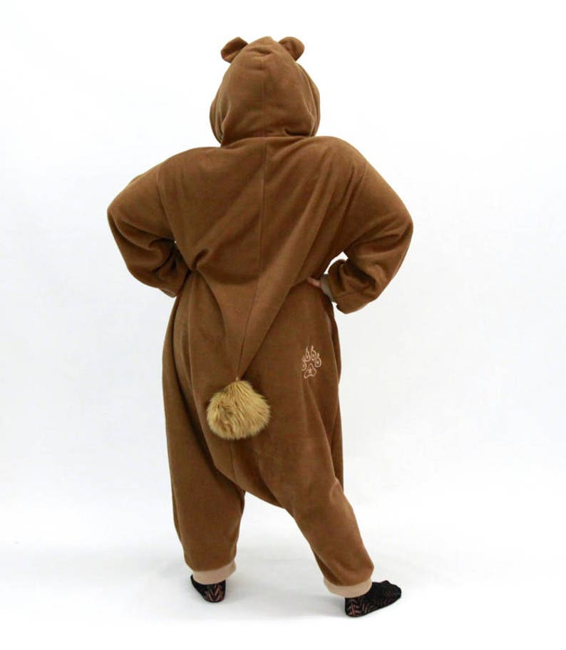 Pawstar TEDDY BEAR KIGU Kigurumi Adult Brown Tan Costume Etsy
