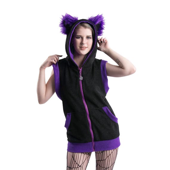Adult Costume Purple fluffy PAWSTAR Furry Kitty Cat Ears /& Tail Set 4000 PU