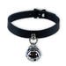 Pawstar KITTY BELL COLLAR - High Quality Hand Made Top Grain Leather Color Choker Gray Pink Black Red Blue Pink Teal Purple White 5049 