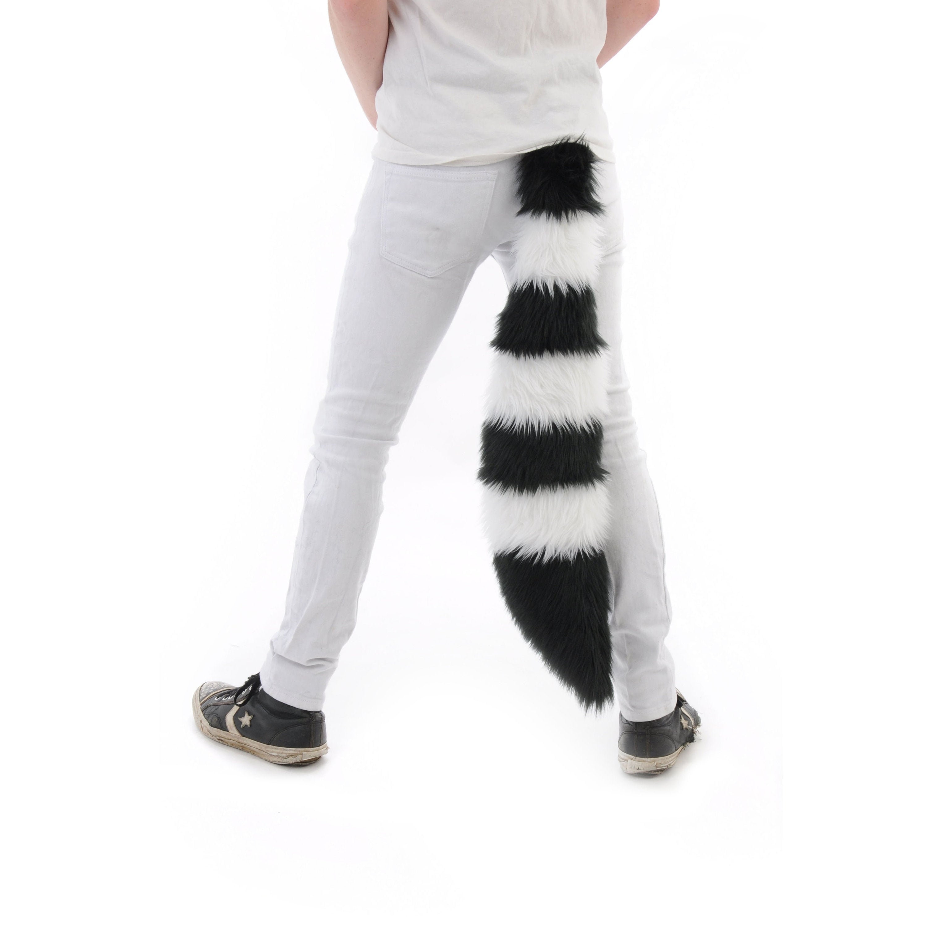 PAWSTAR Furry Kitty Cat Ears & Tail Set Adult Costume Lime Green LI 4000