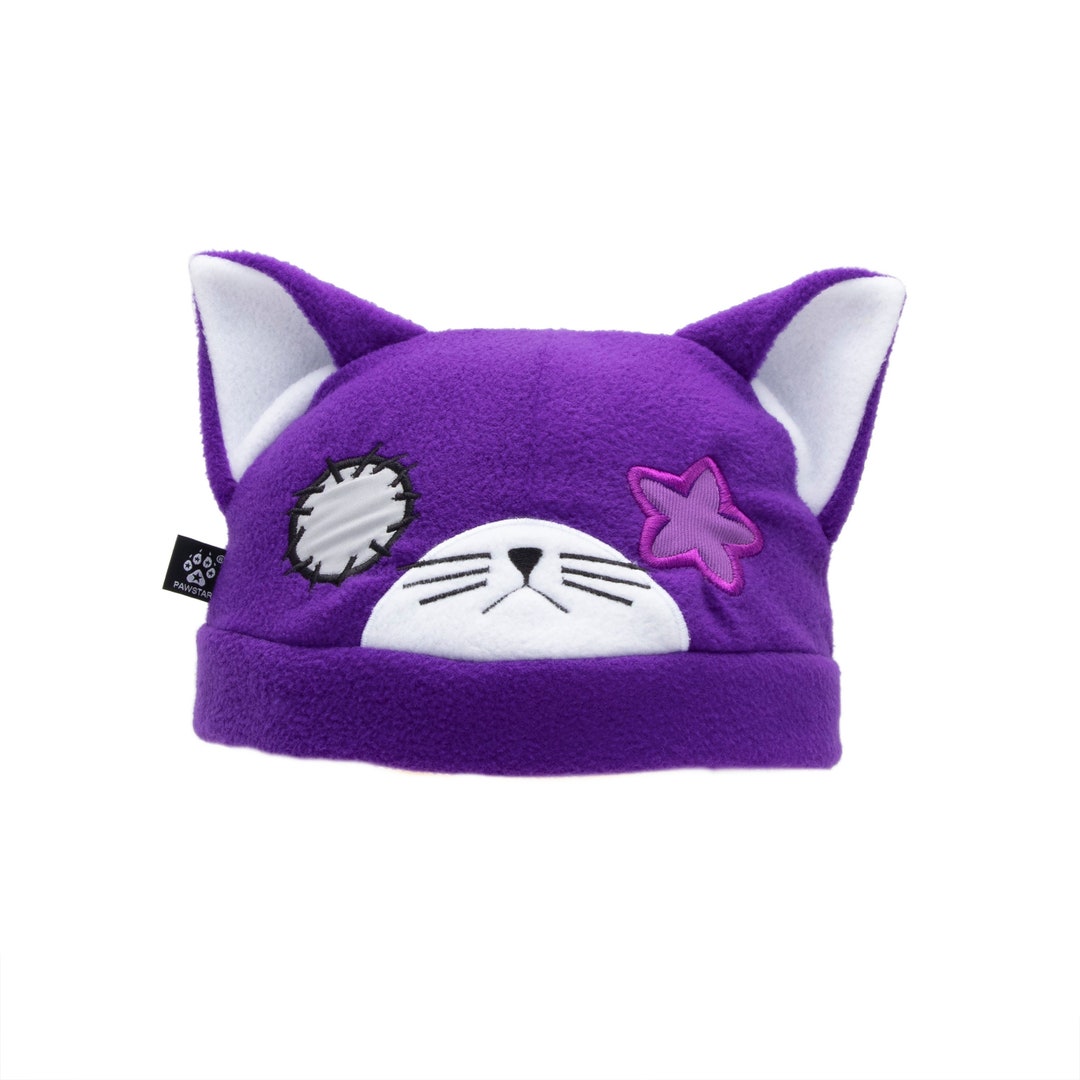 Pawstar Ragdoll Kitty Cat Hat Unisex Fleece Creepy Spooky Halloween ...