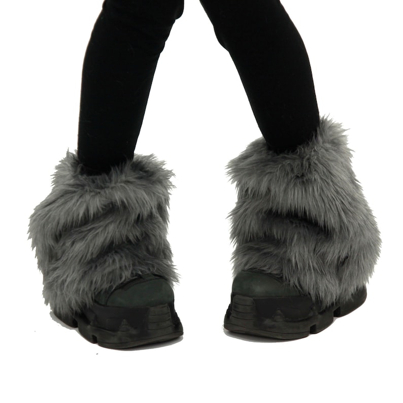 Pawstar Pony Puff Leg warmers Short Foot Paw Furry Faux Fur Fluffies Teal Blue white pink purple black Brown Gray Red Orange Yellow 2590