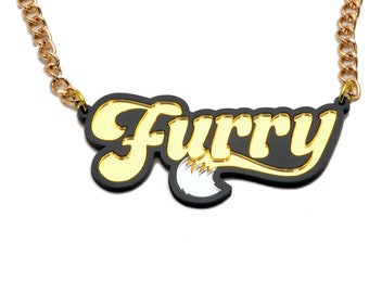 Furry Necklace - Gold Edition