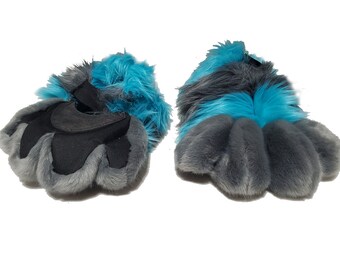 PAWSTAR Fluffy Cheshire Foot Paw Covers  [Pre-Order] 3162