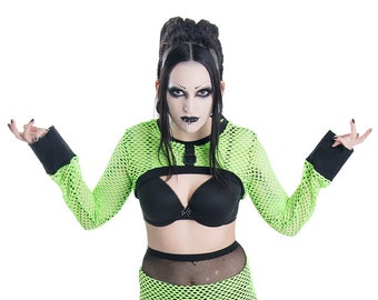 VectorNet Pullover Shrug [DSFusion by Pawstar] Handmade CyberPunk CyberGoth Rave Festival Clothing and Accessories