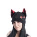 Pawstar Pin Punx FOX Hat - Fleece Ears Beanie Plaid Jrock kawaii anime Wolf Cap Safety Punk Rock Emo Visual Kei 1858 