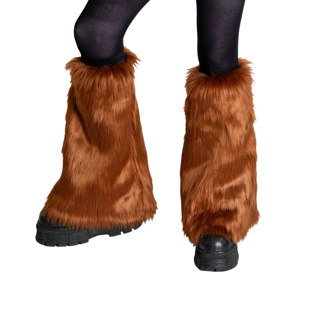 PAWSTAR Furry Leg Warmers Boot Covers Fluffies YOU Pick Etsy