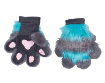 Pawstar Cheshire PAWMITTS Paw Gloves  furry alice in wonderland cosplay costume hands 3188