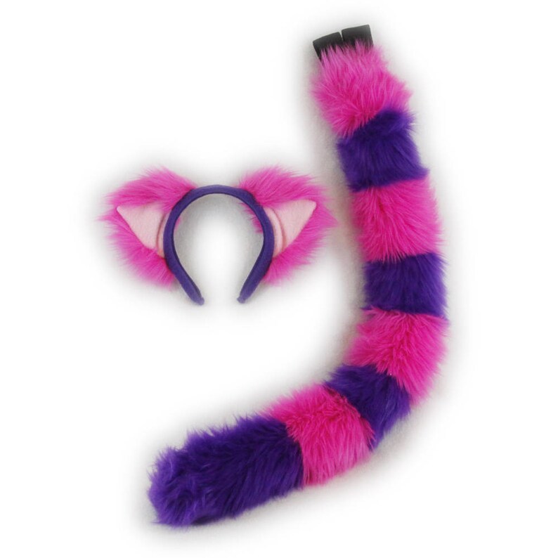 Pawstar Cheshire CAT Ear & Tail Set Color Kitty Ears Etsy