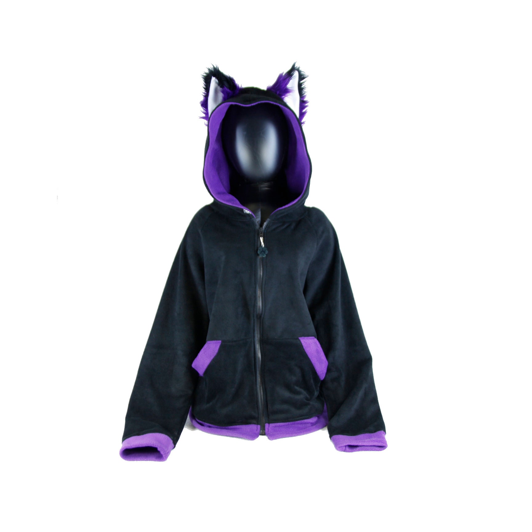 Pawstar FOX Ears  Hoodie  Furry Cosplay costume Anime 