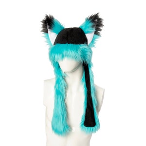 Pawstar Furry Strap Fox Ears Hat Squeaker Squeaky Aviator - Etsy
