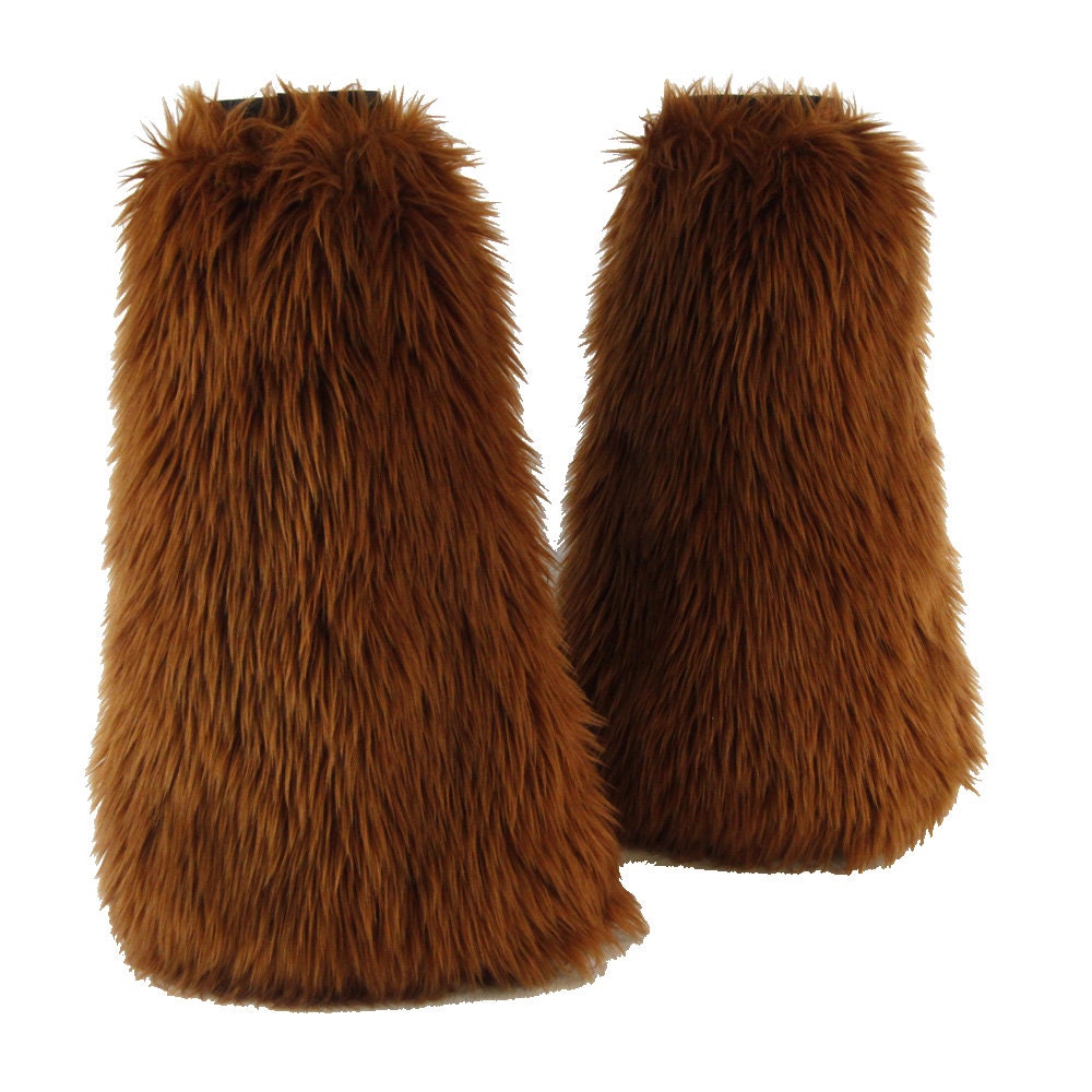 PAWSTAR Furry Leg Warmers boot Covers Fluffies YOU Pick Etsy