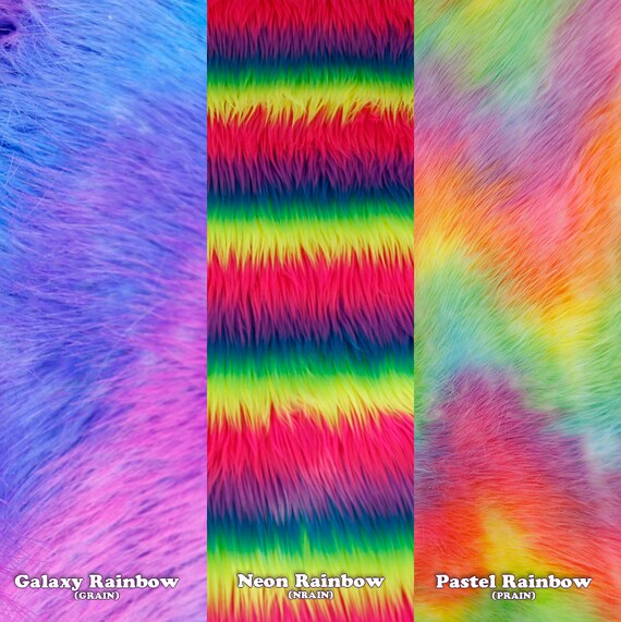 3174 PAWSTAR Fingerless Paw Gloves NRAIN Furry Neon Rainbow Gay Pride Rave