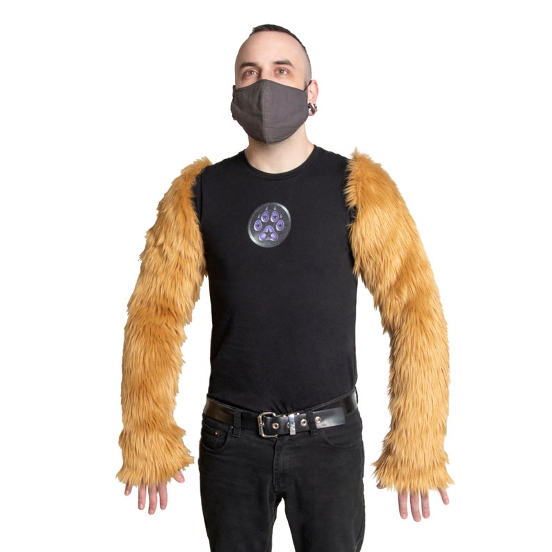 Pawstar Furry Arm Sleeves 20 color options available 3165 Butterscotch (BU)