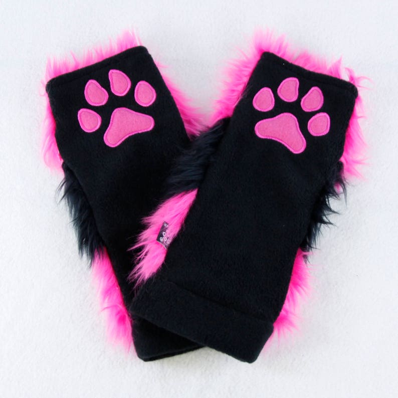 Pawstar The ORIGINAL Stripey PAW WARMERS embroideredwarm Etsy