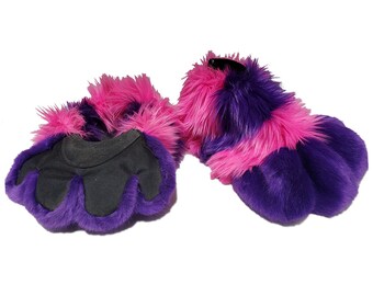 PAWSTAR Fluffy Cheshire Foot Paw Covers  [Pre-Order] 3162