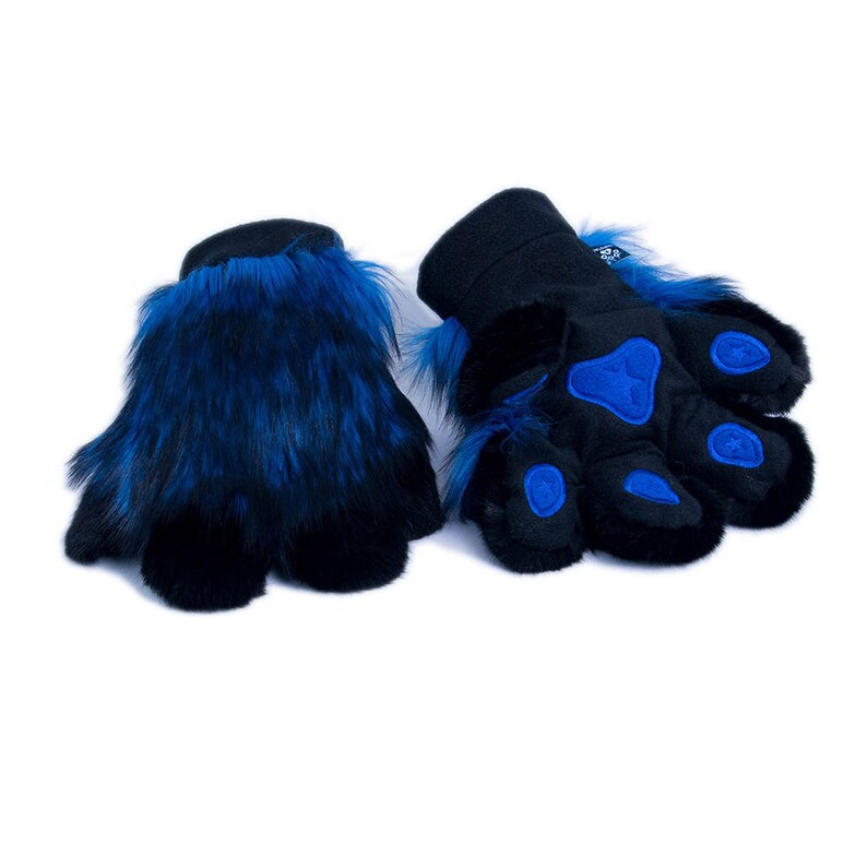 Pawstar PawMitts Hand Paw Gloves Wild Wolf Realistic Faux Etsy