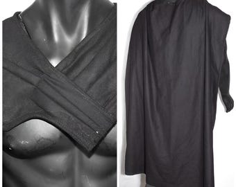 Starwars Black Mandalorian Cloak - Galactic Wasteland Desert Wanderer Cape - Halloween Cosplay