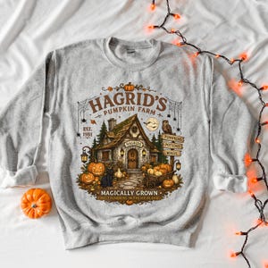 Hagrids pumpagård Halloweentröja, trollkarlshöstmagi-tröja