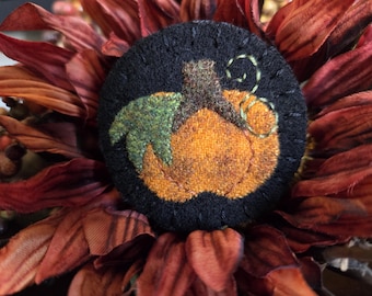 Little Pumpkin Brooch Fall Felt Pin