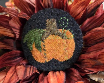Little Pumpkin Brooch Fall Felt Pin