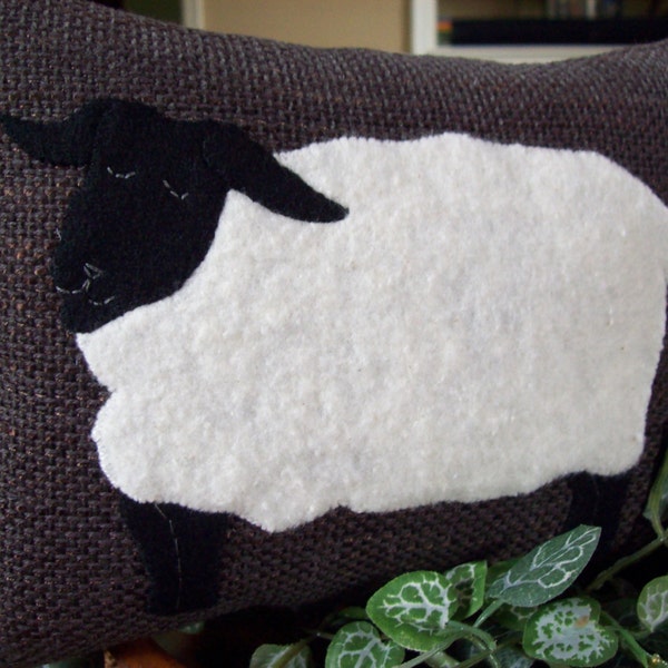 Sheep Shelf Pillow Tuck Accent Pillow