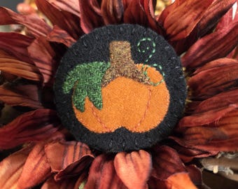 Little Pumpkin Brooch Fall Felt Pin