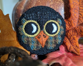 HOO! Vintage-Inspired Little Owl Brooch Fall Felt Pin