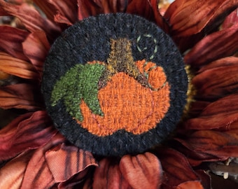 Little Pumpkin Brooch Fall Felt Pin
