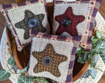 Rustic Country Stars Bowl Filler Pillow Tucks