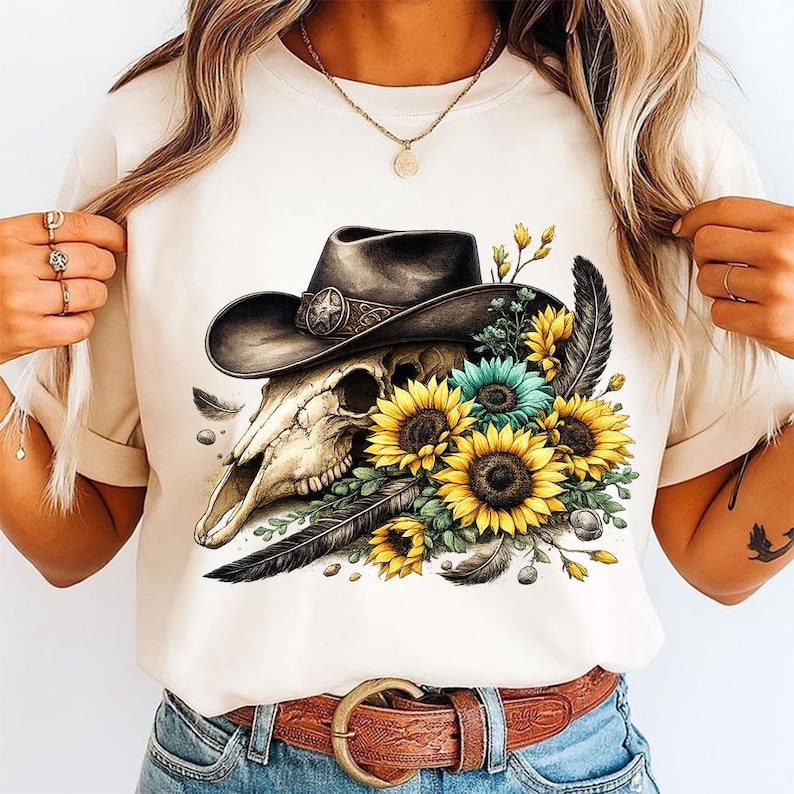 Oltre 80 immagini PNG Western Bundle, disegni Western per sublimazione, immagini PNG Western retrò, Howdy PNG, immagini PNG Cowboy Cowgirl, design per magliette country, Lucky Cowgirl immagine 10
