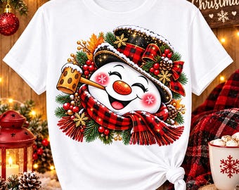 Christmas Snowman PNG, Retro Snowman PNG, Trendy Winter Christmas Snowman Design, Winter Holiday Sublimation, Christmas Shirt Design
