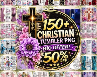 150+ Christian Tumbler Wrap, Bible Verse Tumbler, 20oz Skinny Tumbler Wrap PNG, Faith Sublimation, Christian Quotes, Christian PNG Wraps