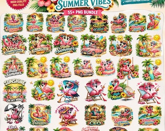 55+ Funny Flamingo PNG Bundle, Sarcastic Flamingo Sublimation Designs, Tropical Flamingo Clipart, Flock Yeah Summer, Flamingo Quotes Tshirt